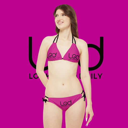 Strappy Bikini Set (AOP)