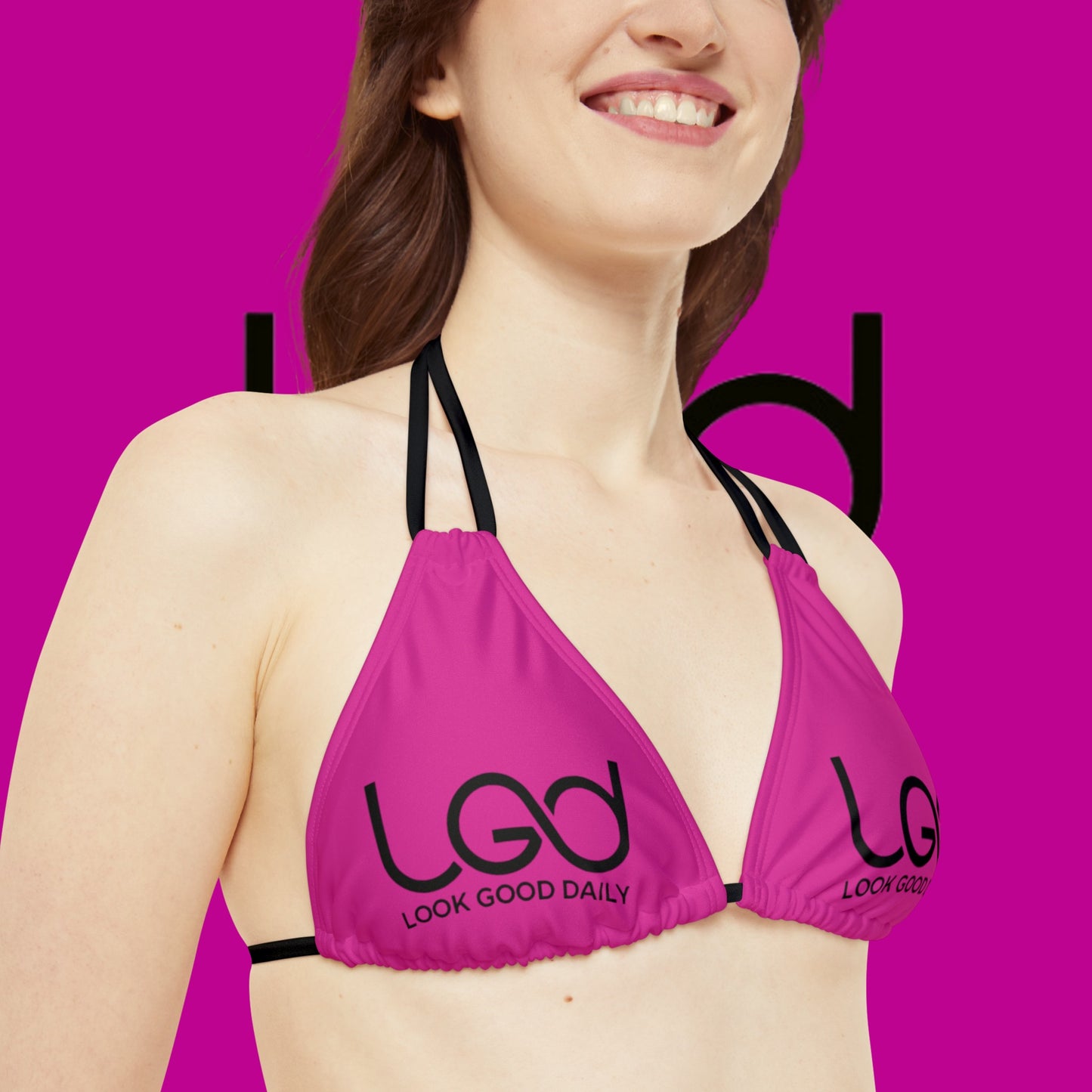 Strappy Bikini Set (AOP)