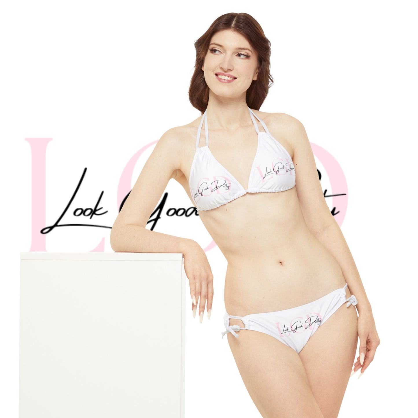 Strappy Bikini Set (AOP)
