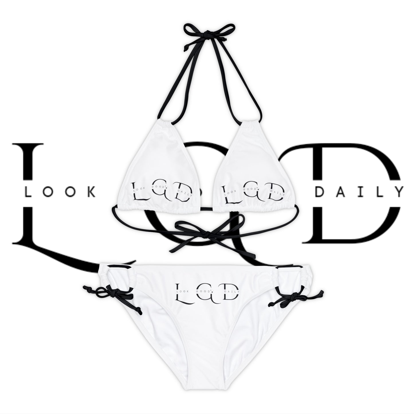 Strappy Bikini Set (AOP)