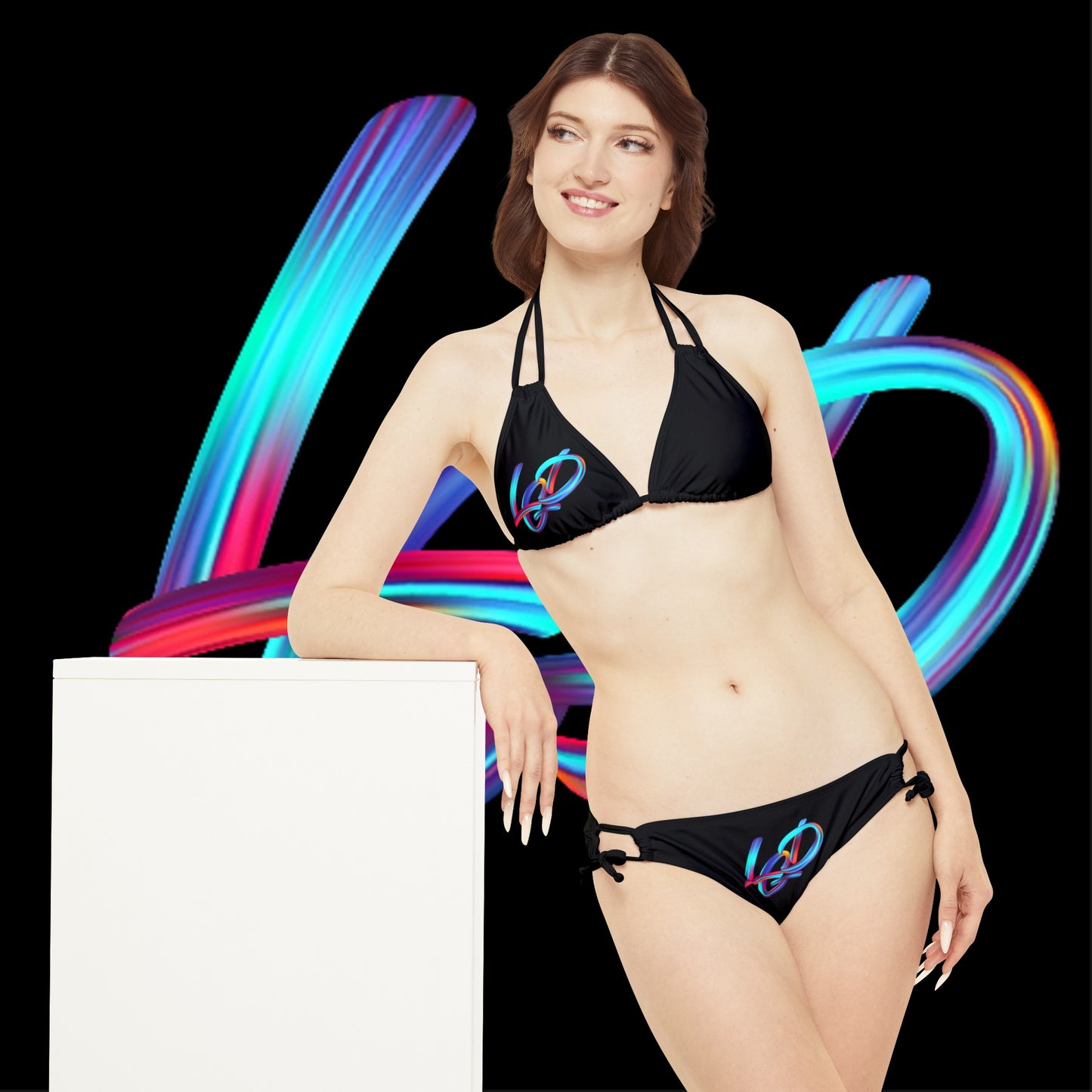 Strappy Bikini Set (AOP)